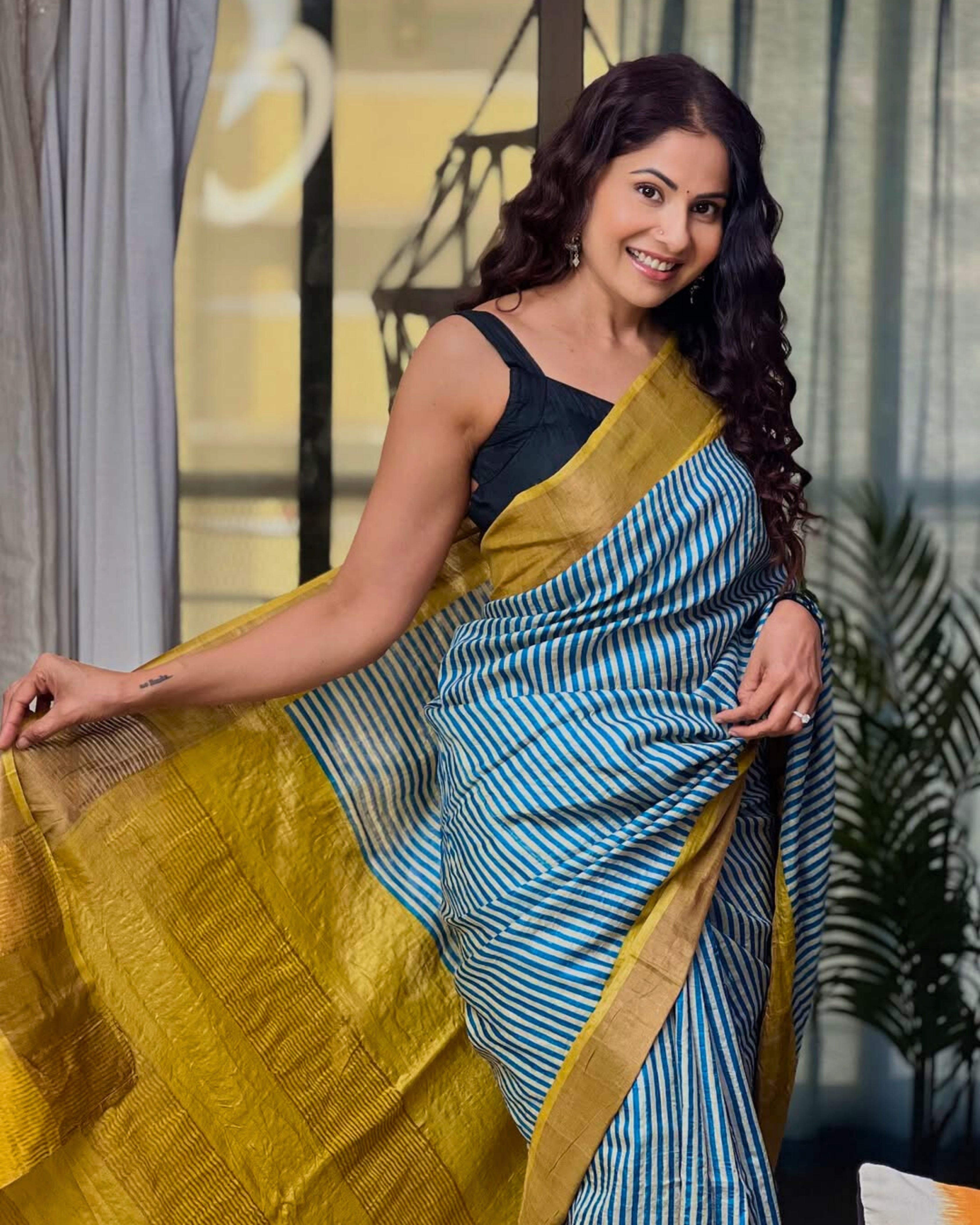 Chhavi Mittal in Vasanta Block Print Saree